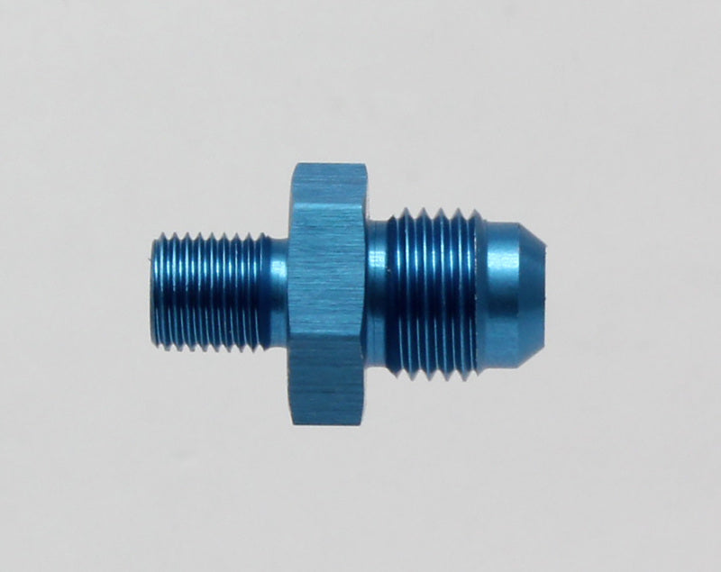 Inline Fuel Pump Fitting M10 x 1 to 6 AN Male