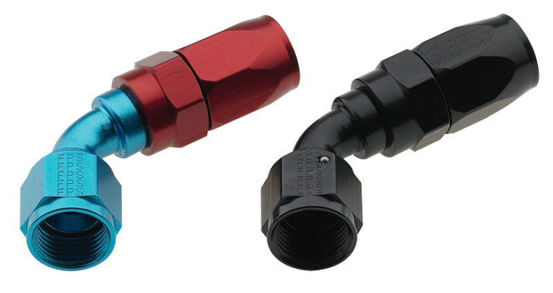 Hose Fitting #4 60 Deg Pro-Flow Black