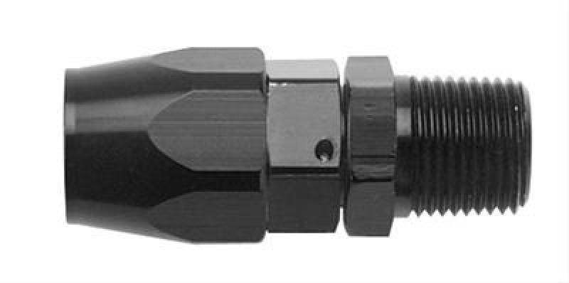 #6 Str. x 1/4 MPT Hose End Black