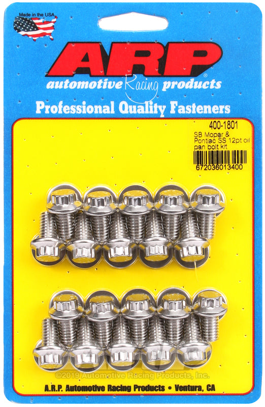S/S Oil Pan Bolt Kit