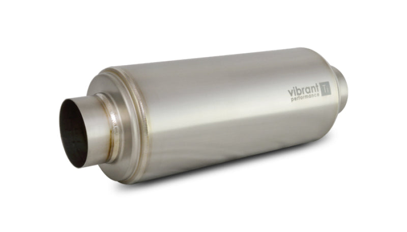 Vibrant Titanium Resonator 4in Inlet / 4in Outlet x 16in Long