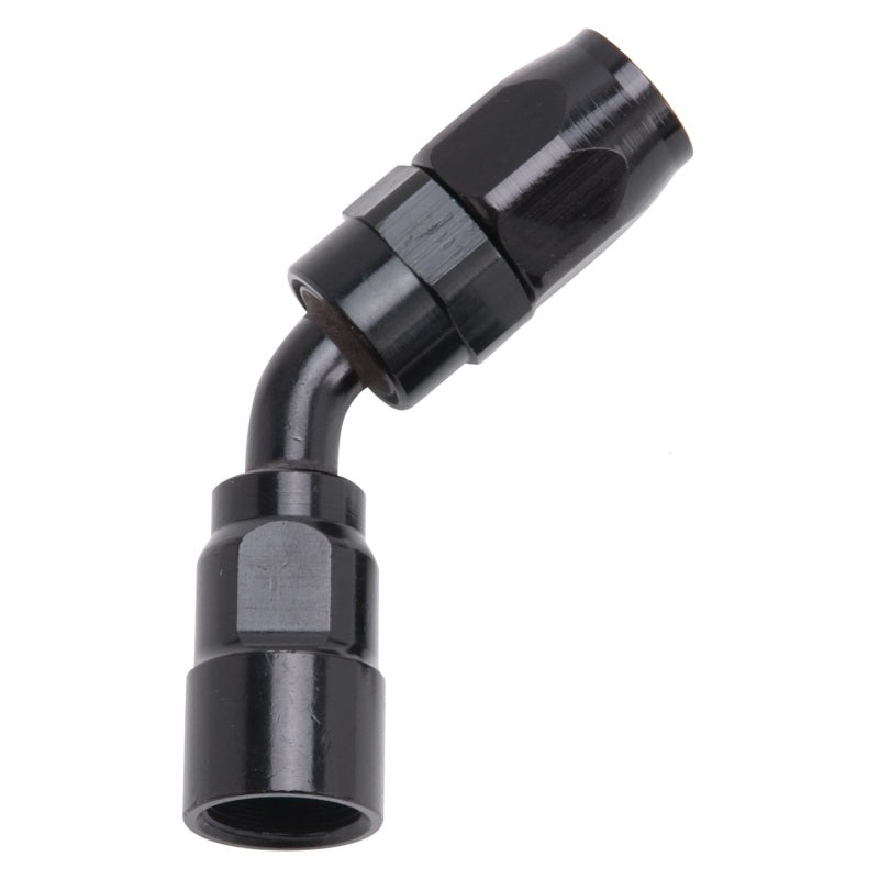 #8 45 Deg Hose End Black