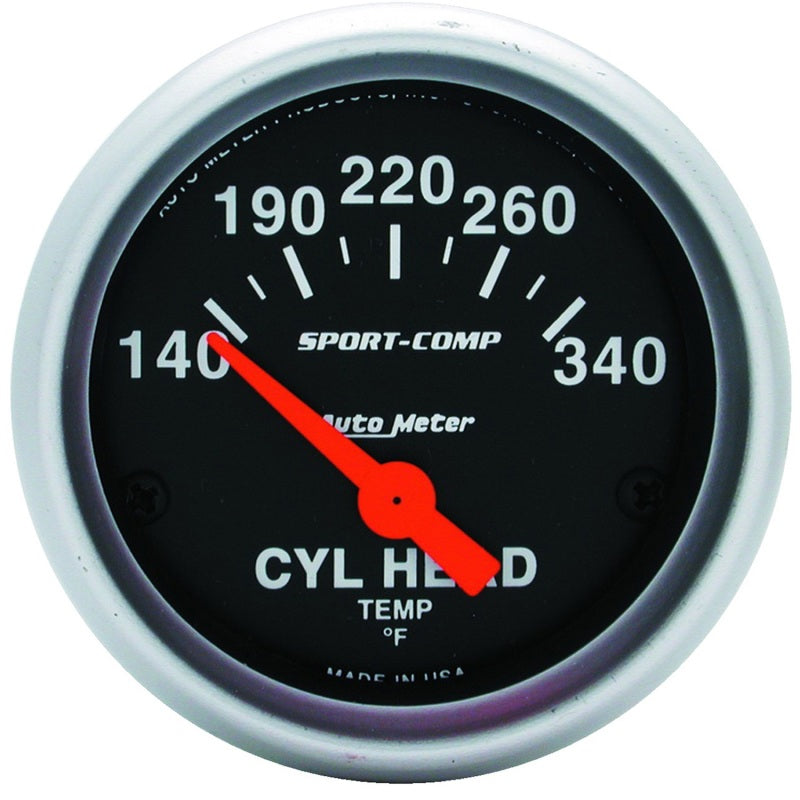 2-1/16in S/C Cylinder Hd Temp. Gauge 140-340