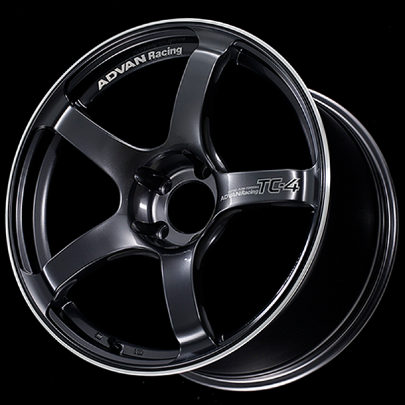 Advan TC4 18x8.5 +38 5x114.3 Racing Gunmetallic and Ring Wheel