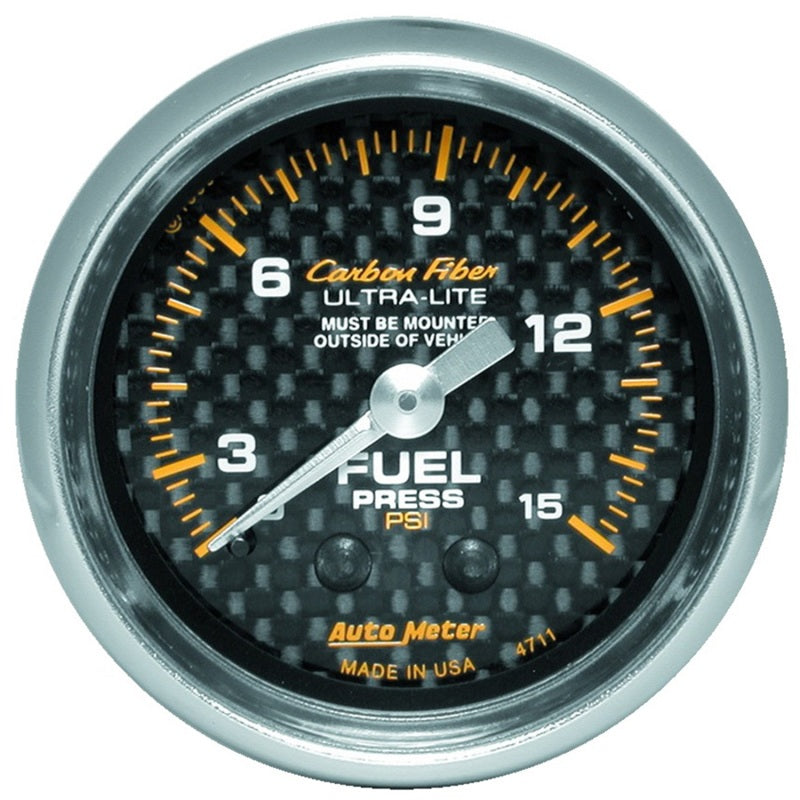 C/F 2-1/16in Fuel Press. Gauge 0-15PSI