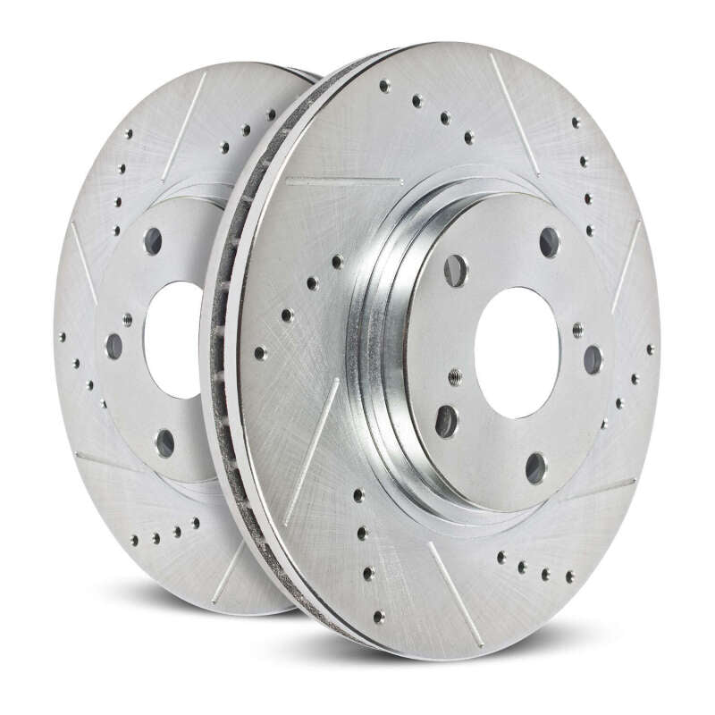 Power Stop 21-25 Acura TLX Rear Drilled & Slotted Rotor - Pair