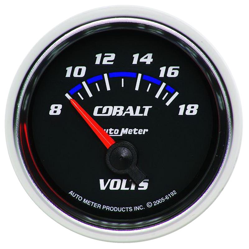 2-1/16in C/S Voltmeter Gauge 8-18 Volts