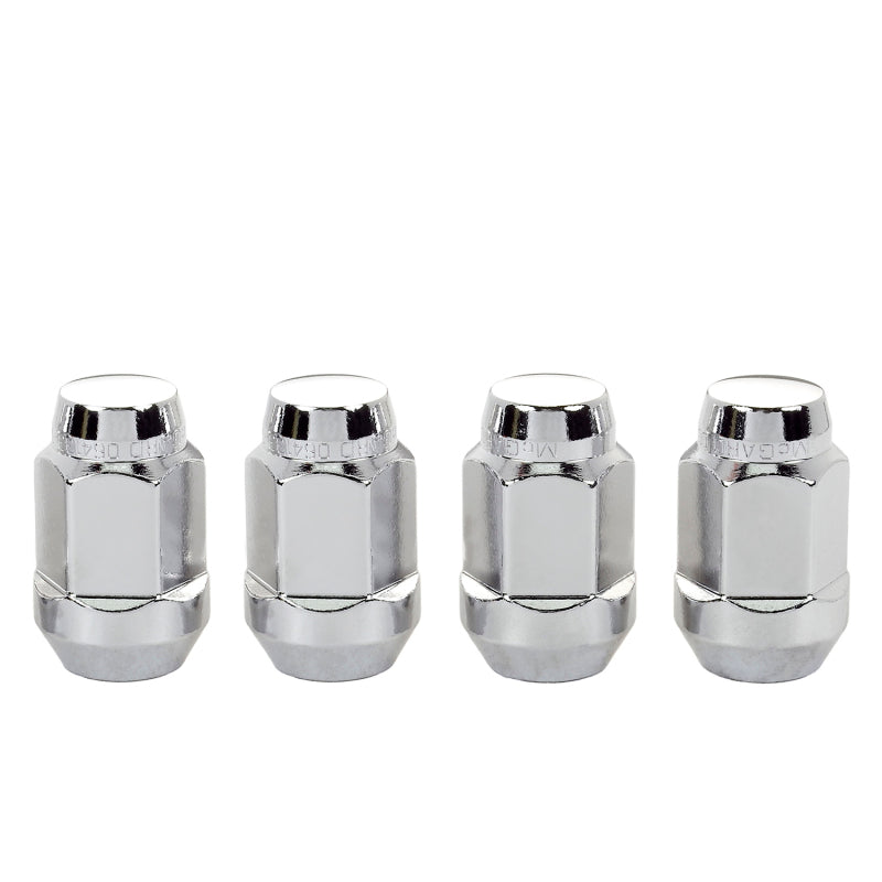 Lug Nuts M14x1.5 4 Pack Chrome Bulge Seat