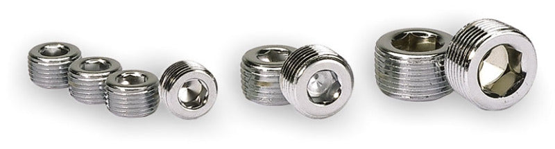 3/8in. NPT Chrome Pipe Plug 4 Per Package