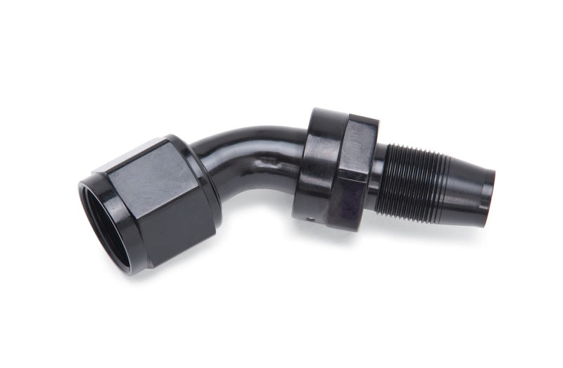 6an Hose End wo/Socket 45-Degree Polished/Black