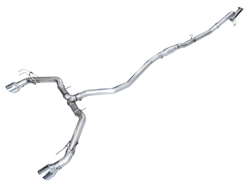 AWE Tuning 22+ Honda Civic Si/Acura Integra Track Edition Catback Exhaust - Dual Chrome Silver Tips