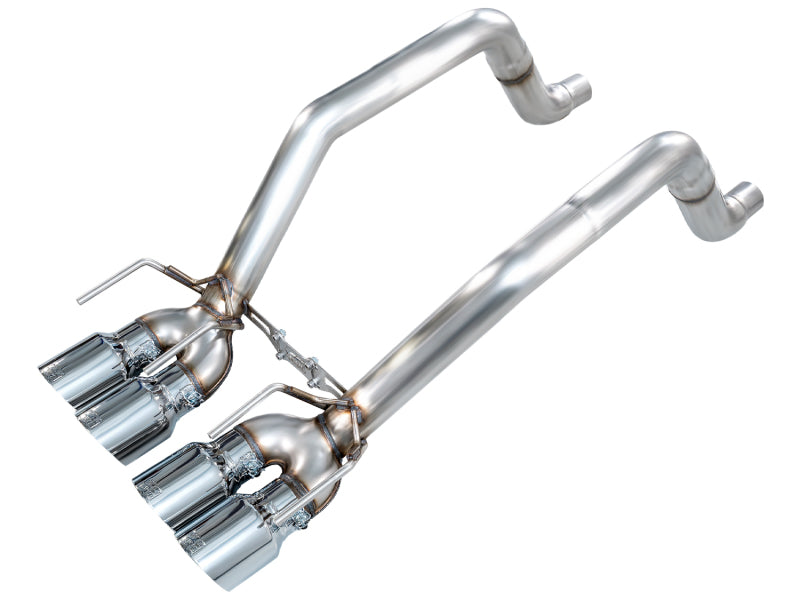 AWE Tuning 05-07 C6 Chevrolet Corvette 6.0L Track Edition Axleback Exhaust w/ Chrome Silver Tips