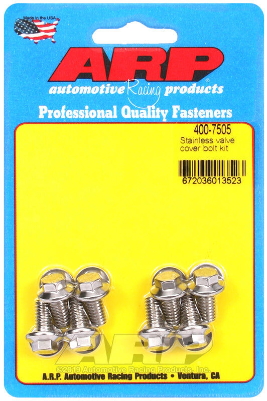 S/S Valve Cover Bolt Kit 1/4in- 20 6pt. (8)