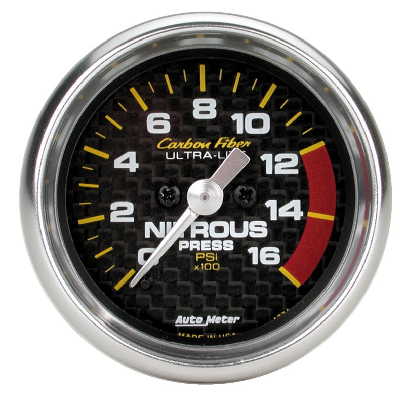 2-1/16in C/F Nitrous Press. Gauge 0-1600psi