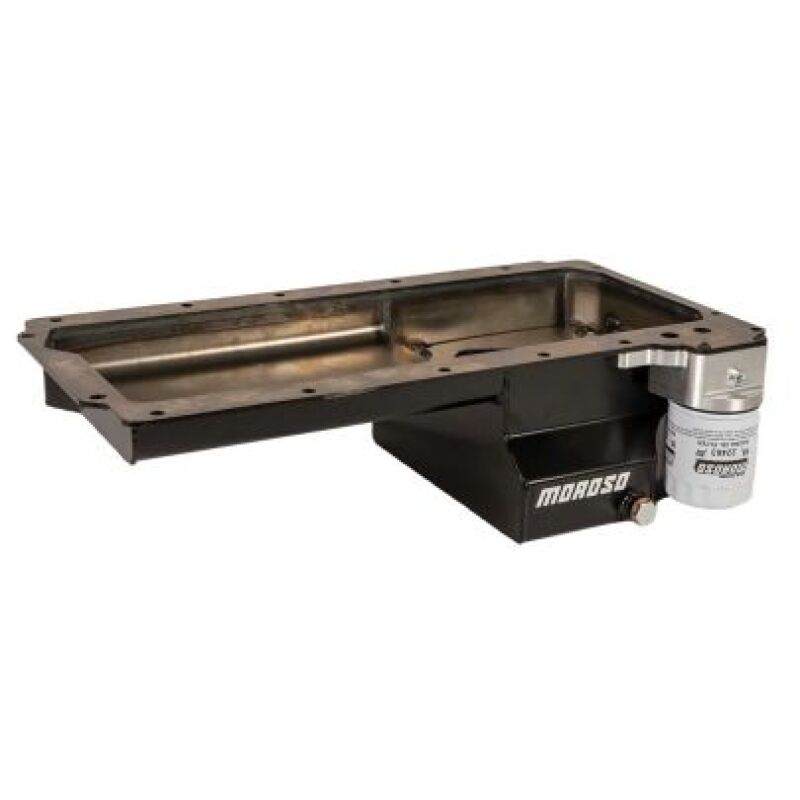GM LS Oil Pan w/Billet Oil Filter Adapter 7qts.