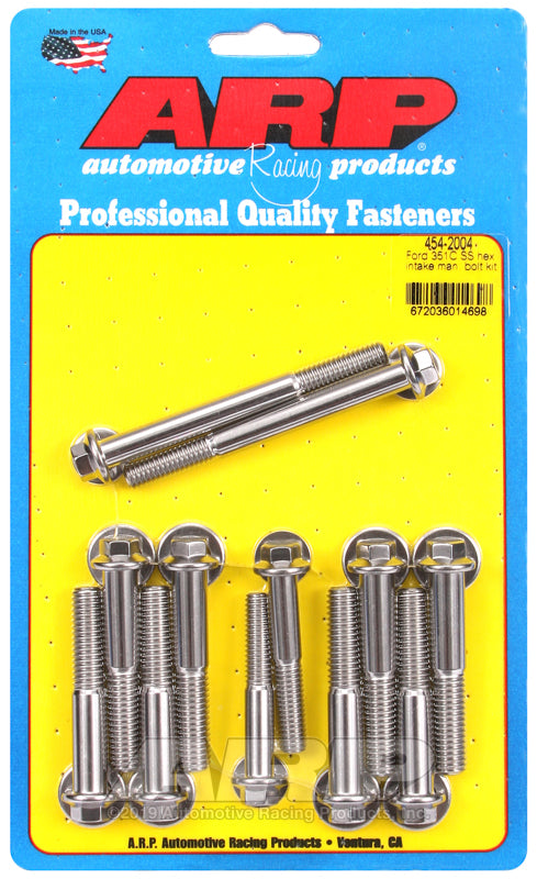 Ford S/S Intake Bolt Kit 6pt.