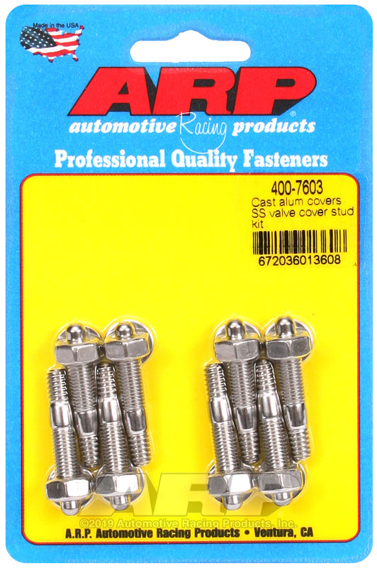 S/S Valve Cover Stud Kit 6pt. (8)