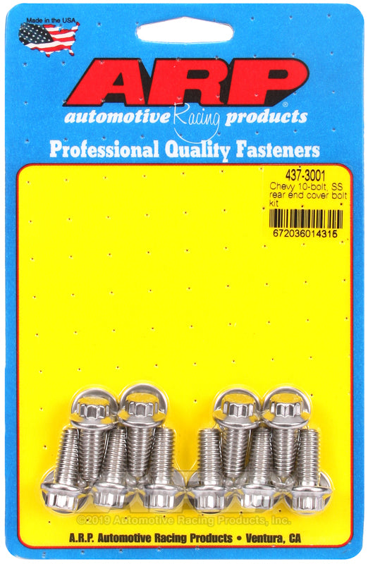 S/S Rear End Cover Bolt Kit - 10-Bolt Chevy