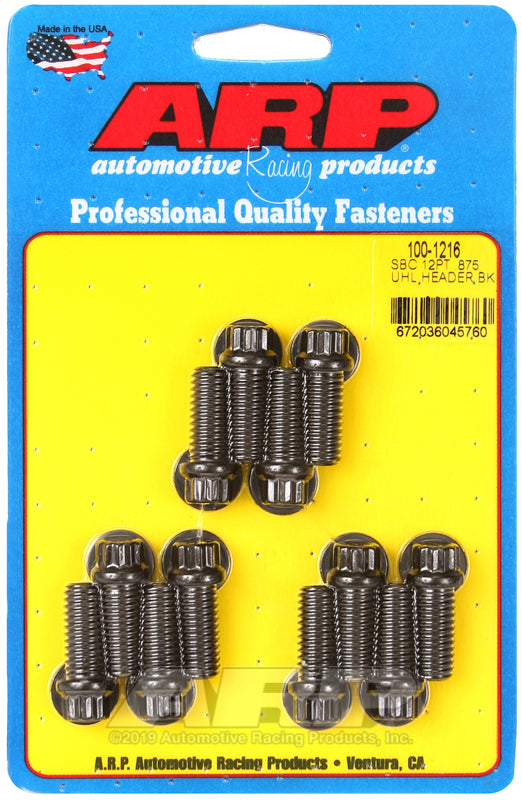 Header Bolt Kit - 12pt. 3/8 x .875 UHL (12)