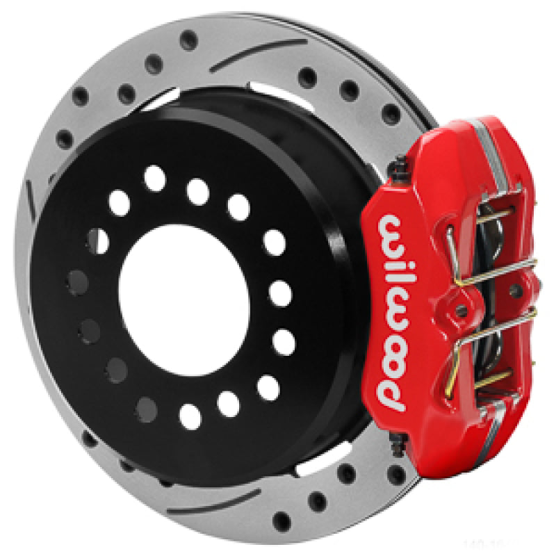 Brake Kit Rear Red FDP Drilled 11in GM G Body