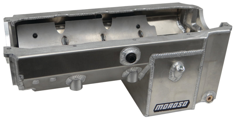 SBC Alm Drag Race Oil Pan w/Rocket/Dart Block