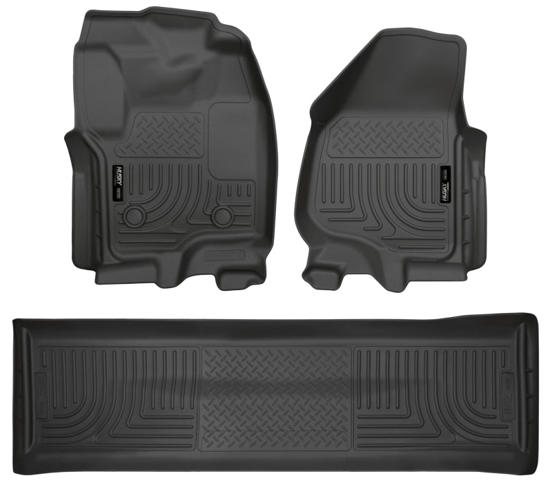 Front & 2nd Seat Floor Liners Black