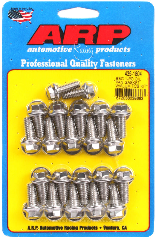 BBC S/S Oil Pan Bolt Kit 6pt.
