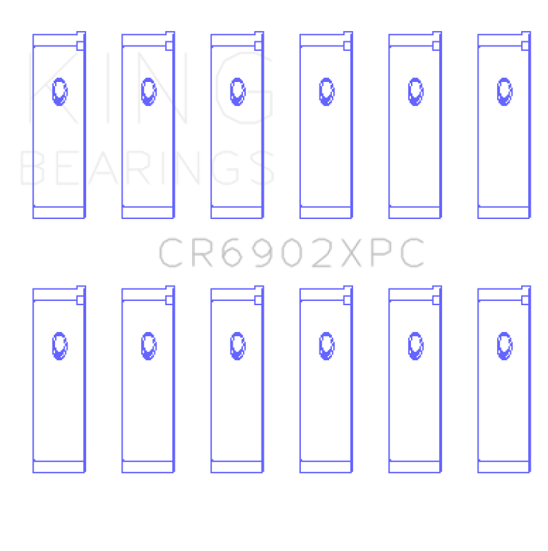 King Engine Bearings Nissan VQ35HR/VQ37VHR/VR30DTT pMaxKote Rod Bearing Set - Size +.25mm