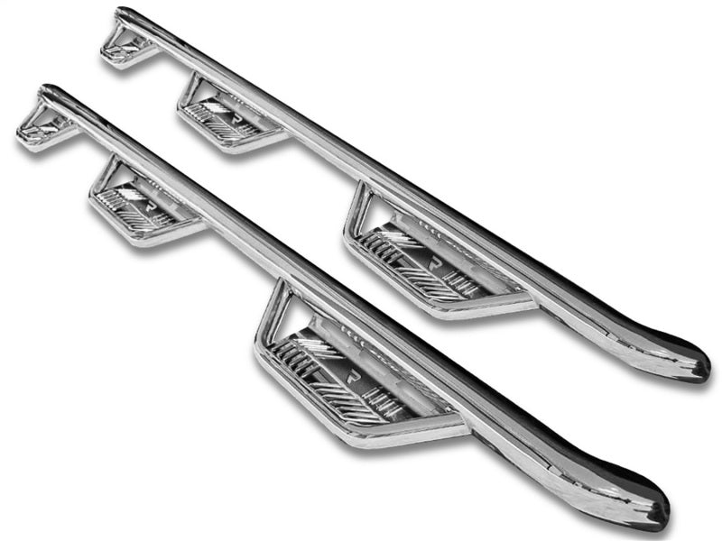 N-Fab Podium SS 15.5-17 Dodge Ram 1500 Quad Cab 6.4ft Standard Bed - Polished Stainless - 3in