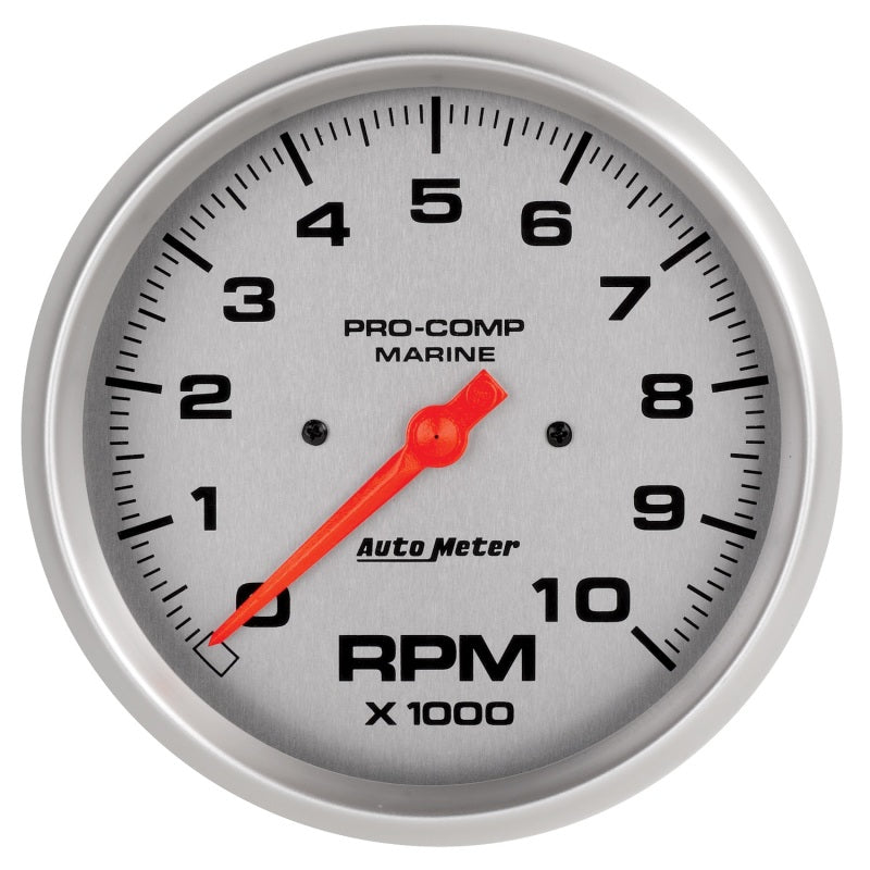 5in U/L Tachometer Gauge 10000 RPM Silver