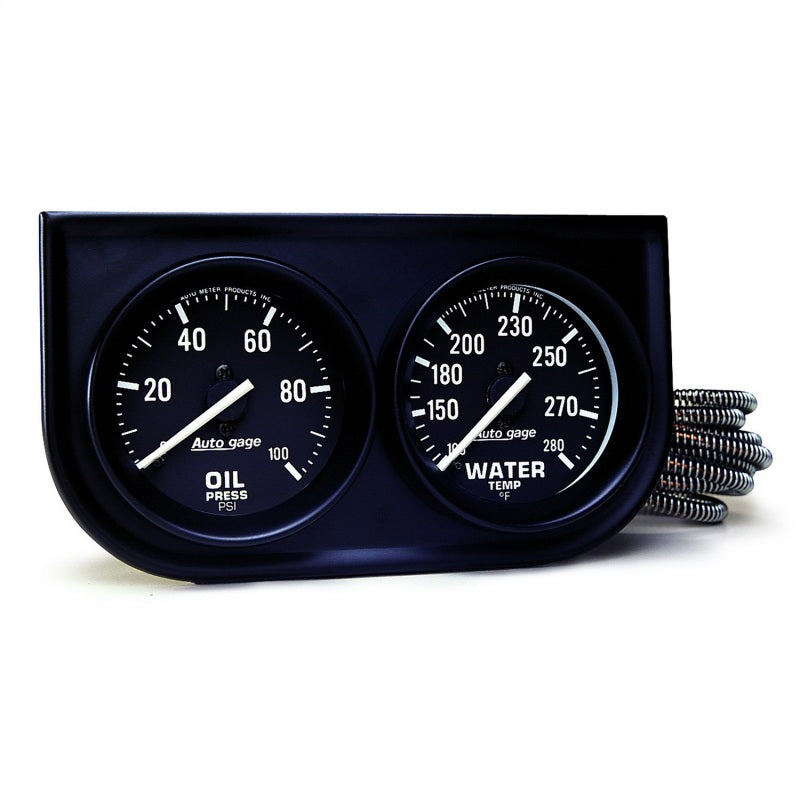 2in Black Mech Gauge Panel
