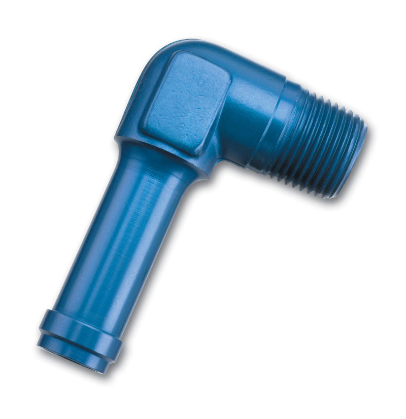 6AN 90Deg to 1/4 Pipe M Blue