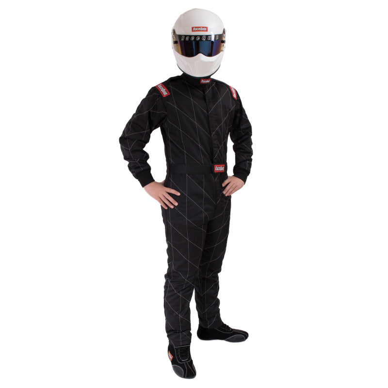 Suit Chevron Black Medium SFI-5
