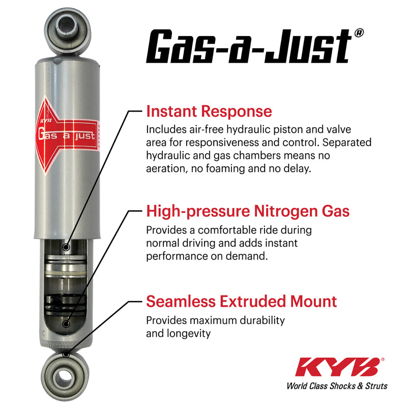 KYB 20-23 Jeep Gladiator / 18-23 Jeep Wrangler Gas-A-Just Monotube Shock - Front