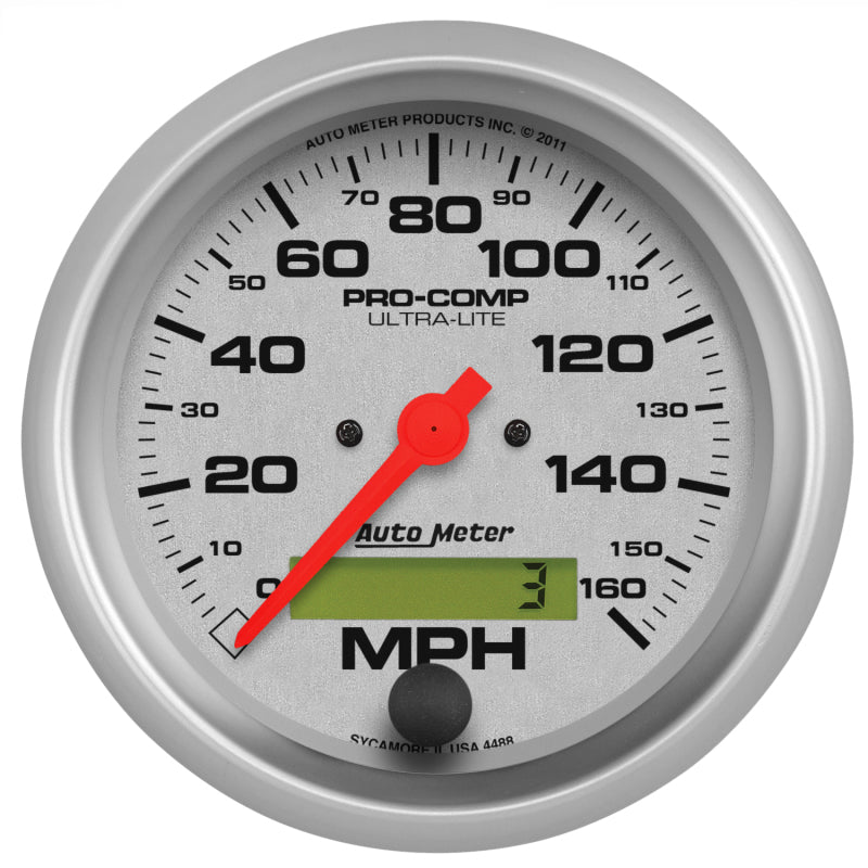 3-3/8in Ultra-Lite Elec. 160MPH Speedometer