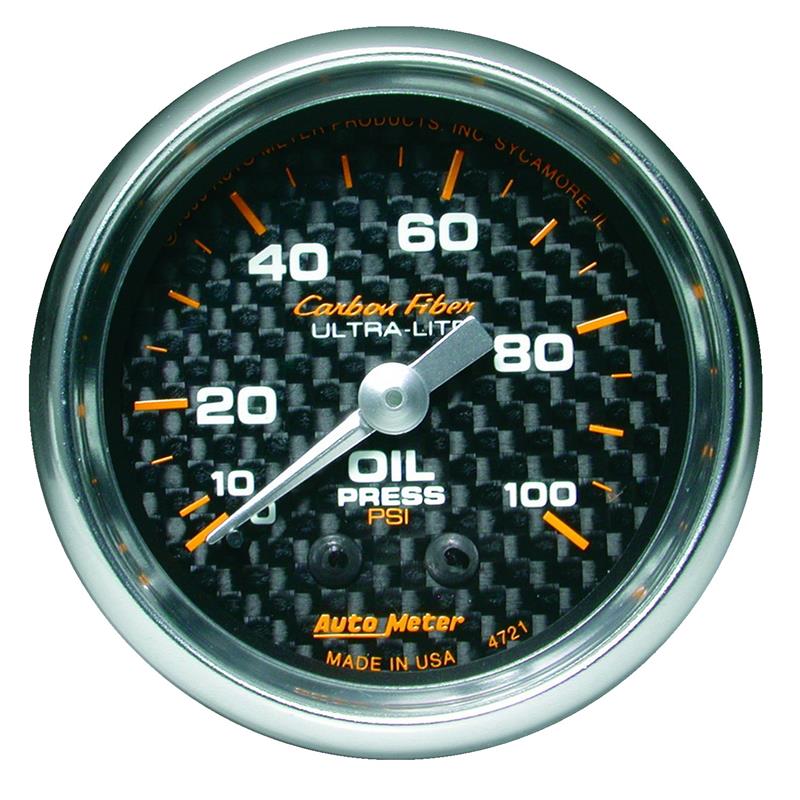 C/F 2-1/16in Oil Pressure Gauge 0-100PSI