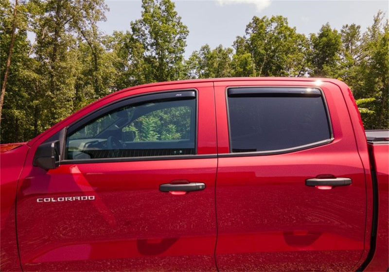 AVS 2023 Chevrolet Colorado In-Channel Ventvisor Low Profile Deflectors 4pc - Smoke