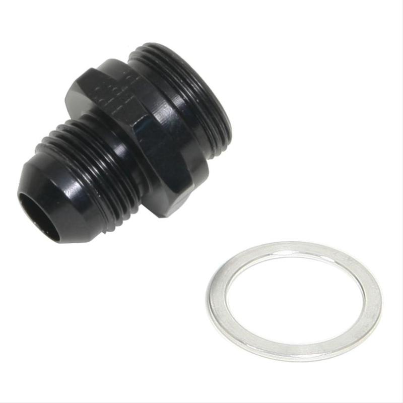 Carb Adapter Fitting #8 x 7/8-20 Black