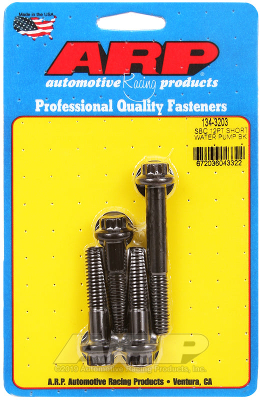 SBC 12pt Short W/P Bolt Kit