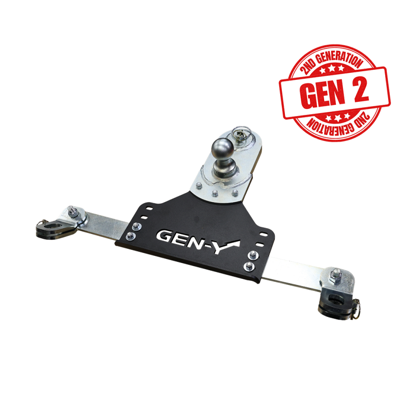 Gen-Y 18-19 GM Short/Long Bed GoosePuck II 5in Offset Ball Puck Mount 25K TW w/Safety Chain Anchors