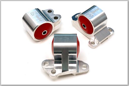 Innovative 92-95 Civic B/D Series Silver Aluminum Mounts 60A Bushings (3 Bolt)