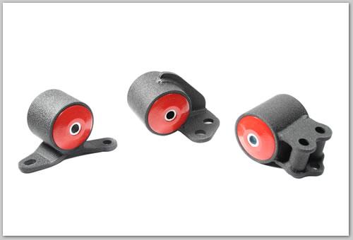 Innovative 92-95 Civic B/D Series Black Steel Mounts 75A Bushings (3 Bolt)