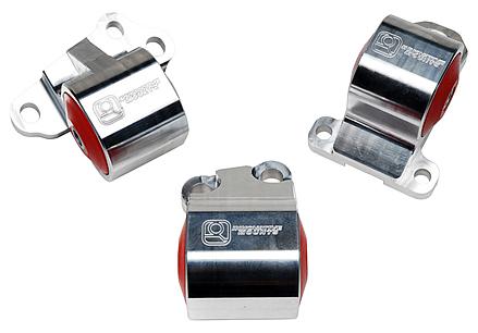 Innovative 92-95 Civic B/D Series Silver Aluminum Mounts 85A Bushings (2 Bolt)