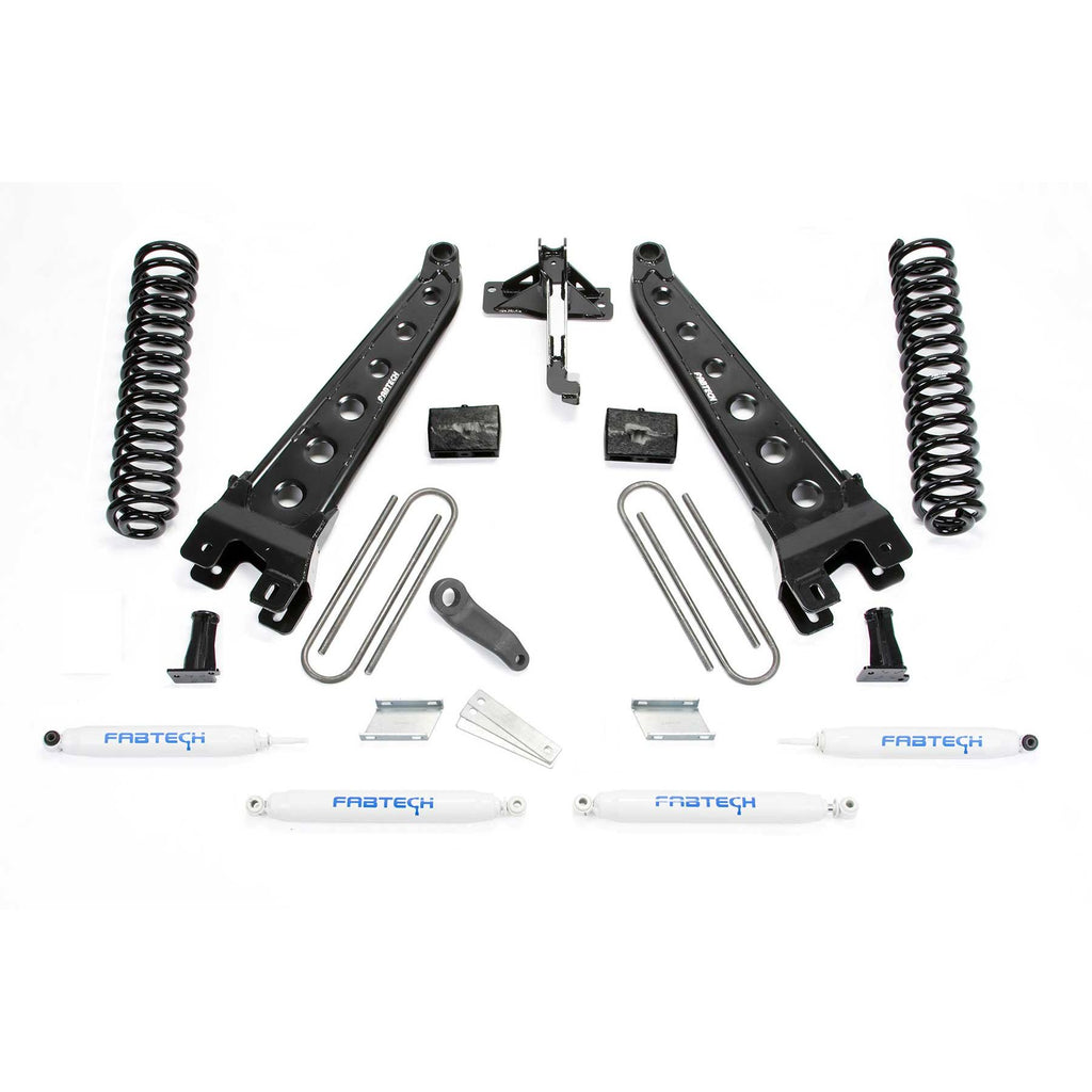 Fabtech 6" RAD ARM SYS W/COILS & PERF SHKS 17-21 FORD F250/F350 4WD GAS