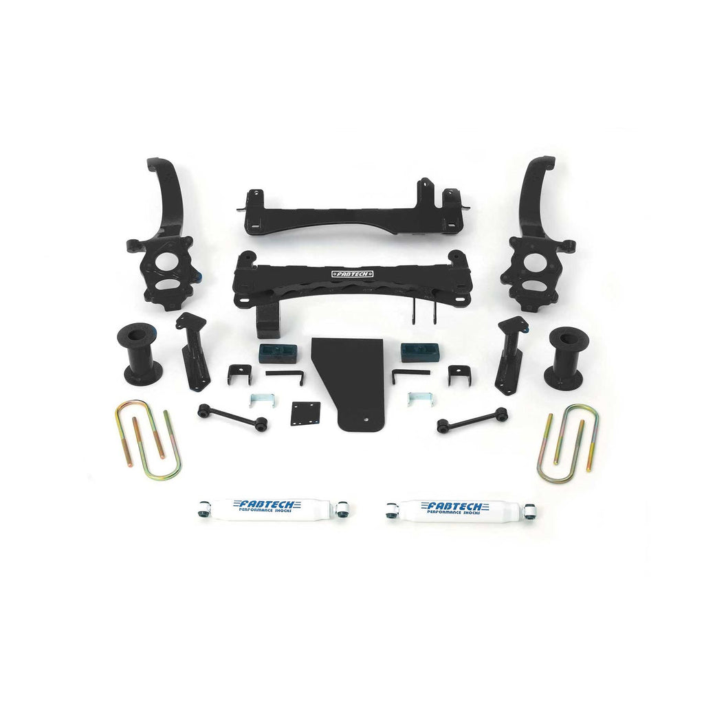 Fabtech 6" BASIC SYS W/PERF SHKS 2018-21 NISSAN TITAN 4WD