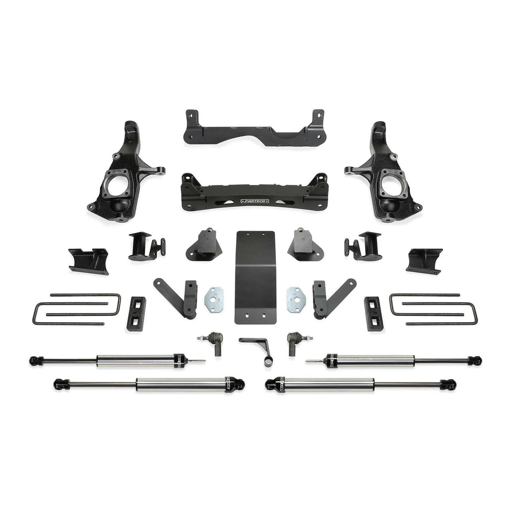 Fabtech 4" BASIC SYS W/DLSS SHKS 2011-19 GM 2500HD 2WD/4WD