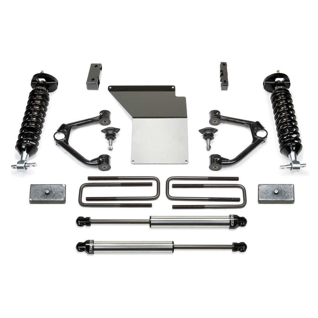 Fabtech 3" BUDGET SYS W/ DL 2.5 & 2. 07-18 GM C/K1500 P/U W/ OE FORG STL UCA