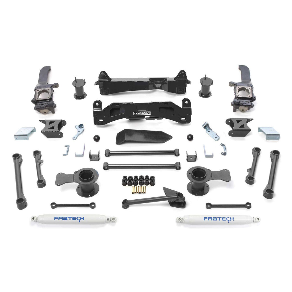 Fabtech 6" BASIC SYS W/PERF SHKS 2010-13 TOYOTA FJ 4WD