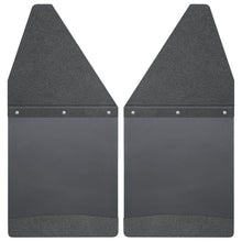 Load image into Gallery viewer, Kick Back Mud Flaps 12&quot; Wide - Black Top and Black Weight