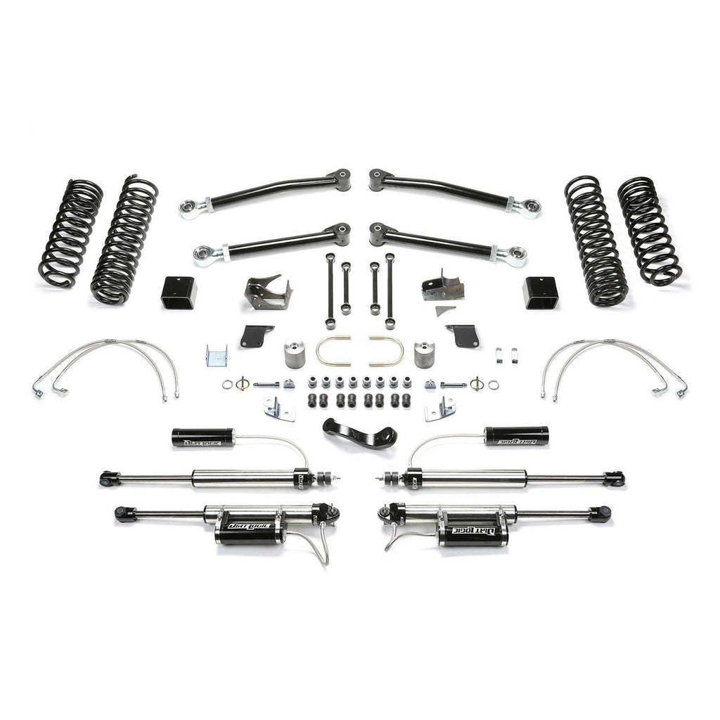 Fabtech 5" TRAIL LT W/ DLSS RESI 2007-18 JEEP JK 4-DOOR